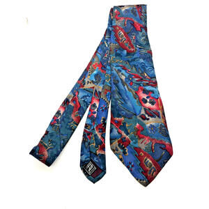 Clubfellow  100% Italian Silk Made in USA 56" 4" Vintage Necktie